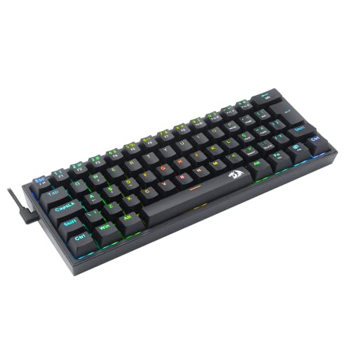 Redragon TECLADO MECANICO GAMER FIZZ RGB PRETO SWITCH AZUL glide