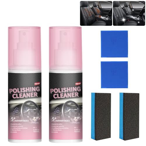 WANGXYZ Polishing Cleaner for Car Interior Detailing,Car Interior Cleaner,Vehicle Interior Polish for Rubber, Leather