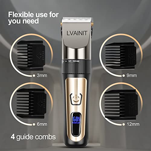 Lvainit LV-CLIPPER-MEN-1PC Hair Clippers For Men, Cordless Lcd Rechargeable Hair Trimmer Beard Trimmer thumb #5