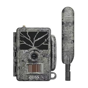 Zeiss Secacam 1 60° - Wildkamera mit Handyübertragung App, mit SIM Karte, mit Bewegungsmelder Nachtsicht, Überwachungskamera aussen, App-Steuerung, 3MP (bis 24MP interpoliert), 20m Reichweite