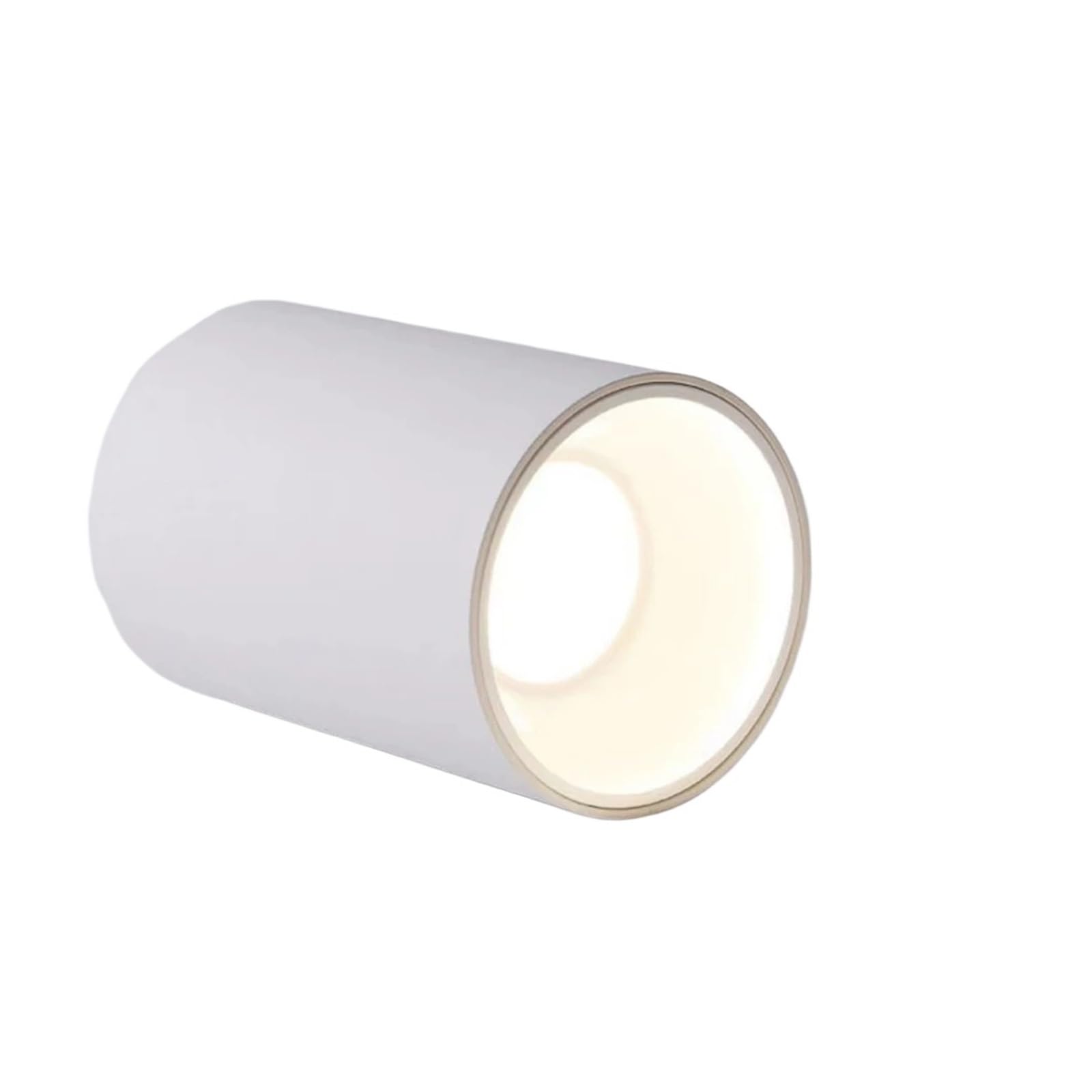 Foco LED regulable de 7W blanco con luz cálida y acabado en oro rosa