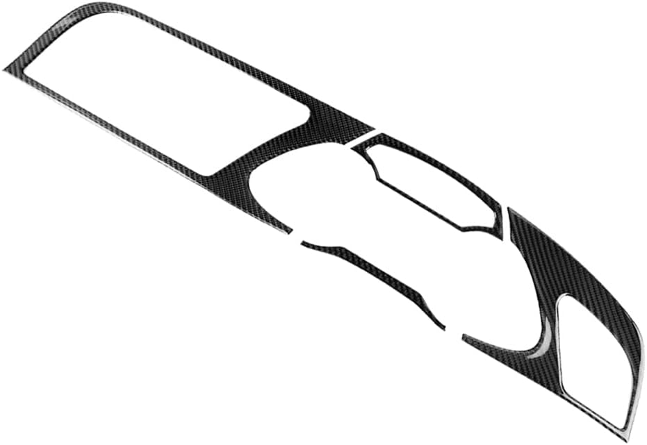 CNxinn10 4PC SCarbon Fiber Dash Board Instrument Panel Panel Trim Cover Dashboard Accessories for Audi A4 2009-2010 For A4L 2009-2012, RHD