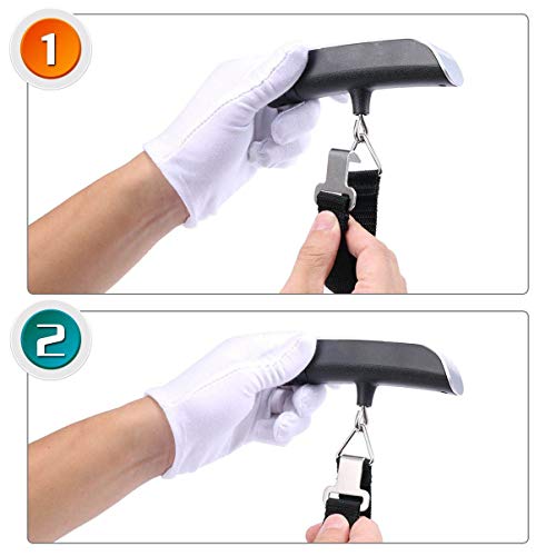 Ultechnovo Digital Hanging Luggage Scale Portable Handheld Baggage Scale For Travel Suitcase Scale For Traveling With Lcd Display 50Kg/110Lb