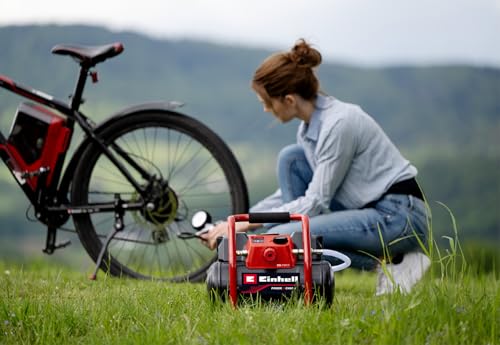 Compresseur sans fil Einhell cuve 6L pression 8 bar débit air 150L min
