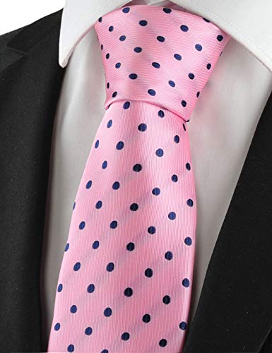 Image of KissTies Mens Necktie Polka Dot Ties For Men Classic Dressing Tie + Gift Box