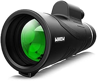 Whew Monocular Telescope,12x42 High Power Compact Scope with Smartphone Adapter and Tripod,Low Night
