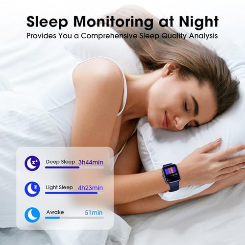 Imzuc Smart Watch for Women Men, Fitness Tracker Watch with Heart Rate Monitor, Sleep, SpO2 Tracker, 5ATM Waterproof Smartwatch Sports Watch Compatible with Android iOS Phones Step Calories Counter - Thumbnail 7