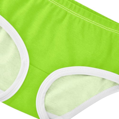 Joisal Cotton Toddler Underwear Floral Apple Green Panties Little Girl Florals Briefs Undies Kids 2t4