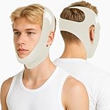 Holinee Chin Strap for Sleeping, Adjustable Chin Strap for Snoring, Anti Snoring Devices Breathable and Reusable, Comfortable Stop Snoring Solution, Anti Snore Chin Strap for Men and Women (Green)