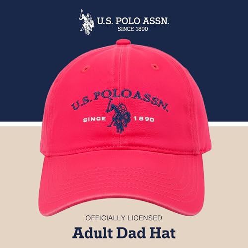 Image of U.S. Polo ASSN. Unisex Adult Baseball Cap, 100% Cotton Adjustable Dad Hat for Men and Women, Since 1890 and Horse Logo