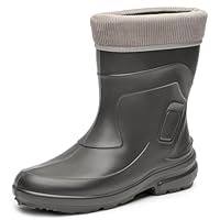 Ladeheid Girl's EVA Thermo Extra Light Wellington Boots Rainy Wellies Rain Boots LA-800-2017 (Grey/Grey, 3.5 UK)