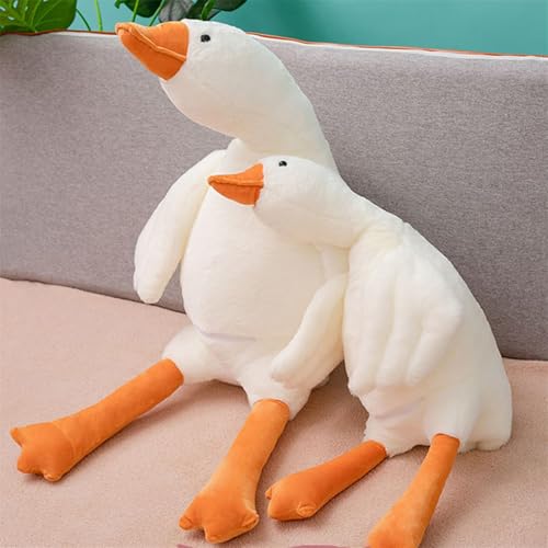 Freefire 50 cm Oca gigante morbida anatra bianca giocattolo coccolone Oca animale imbottito peluche giocattolo morbido enorme anatra peluche