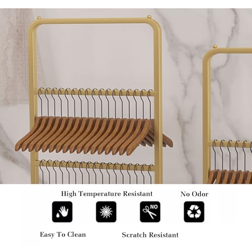 Chariot de rangement pour cintres à roulettes pour optimiser le tri de linge - 6