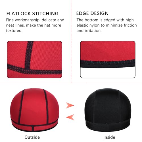 Image of DEHAI Neoprene Diving Hood Wetsuit Swimming Caps for Womens Mens Youth, 2mm 3mm Thermal Water Beanie Hat Keep Long Hair Dry for Curly Locs Braids