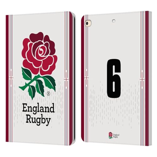 Étui en cuir iPad 9.7 Angleterre Rugby Union protection élégante maillot 2024