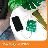 WD My Passport Ultra, 6 TB, tragbarer externer Speicher, Externe Festplatte, Software mit Schutz gegen Ransomware, Sicherung und Passwortschutz – 20. Emerald Anniversay Edition – Ansicht 2