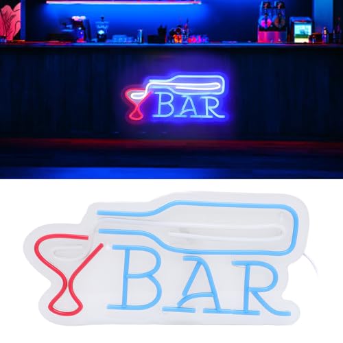 Letrero LED regulable de vino con iconos 3D para pared de bar 7