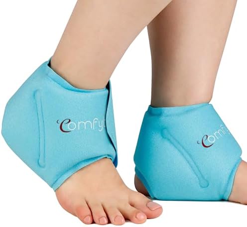 Comfytemp Ankle Ice Pack Wrap for Plantar Fasciitis, Foot Pain Relief, 2pcs