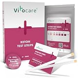 vitocare 25 o 125 strisce reattive per chetosi con manuale, strisce urinarie per dieta keto, controllo dei chetoni e supporto dimagrimento low carb e chetogenico (25)