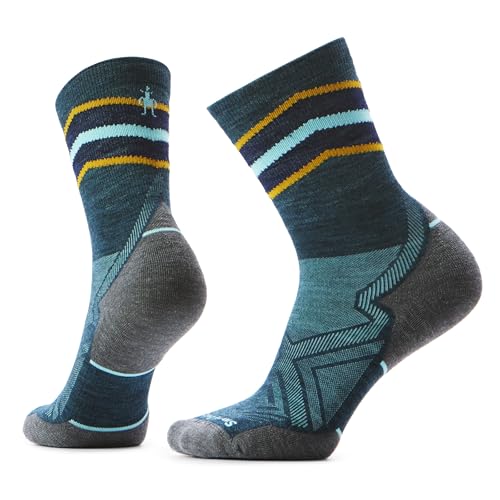 Smartwool, Women's, Run Targeted Cushion Mid Crew, Twilight Blue, Medium
