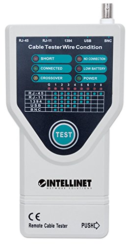 Testeur câble 5 en 1 Intellinet RJ45 RJ11 USB BNC Firewire