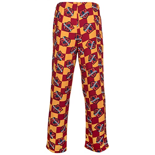Harry Potter Gryffindor House Crest Checkered Sleep Pants2
