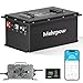 48V Lithium Battery Golf Cart 105Ah kit 6000 Cycles with Smart 200A BMS 58.4V 22A Charger Touch Monitor and Bluetooth APP 48V 105Ah LiFePO4 Battery Max 10.24kW Power Output for Club Car, EZGO, Yamaha