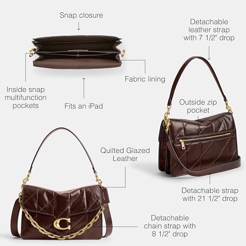 Coach Quilted Chain Tabby Shoulder Bag 30, B4/Maple3