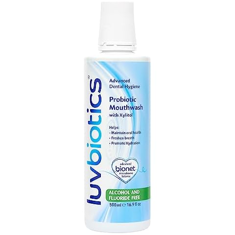 Luv Biotics Fluoride Free Mouthwash with Oral Probiotics, Xylitol & Aloe Vera - 500ml Cover