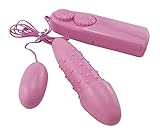 Hot Sale Double Jump Egg Vibrator Bullet Clitoral G Spot Toy Machine Stimulators Massager Strong Powerful Remote Control Double Vibrating Jump Eggs /Love Egg /Pleasure Egg Vibrator Massager Dot Bullet for Women/female