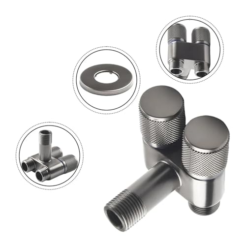 Robinet 1 entrée 2 sorties pour douchette WC et machine à laver le linge - 8