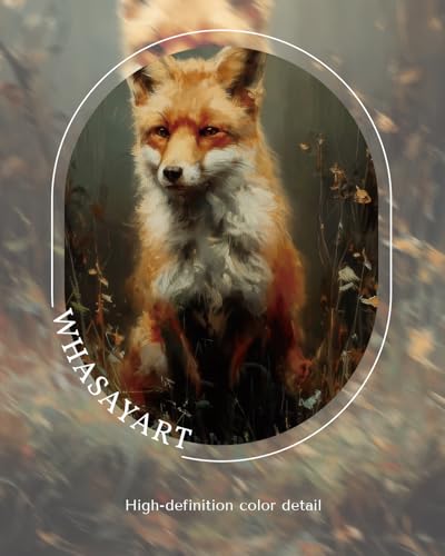 Décoration murale renard au bord de l'eau 33x40 cm - 7