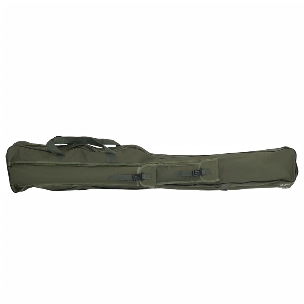 Sac de Canne à pêche Vert foncé 160 cm Tissu Oxford Fourreau Canne a Peche pour Randonnée, Pêche, Camping, Aventure -B