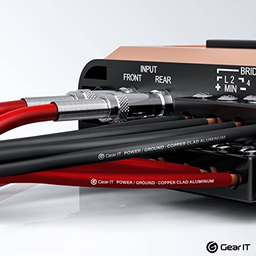Gearit 10 Gauge Wire (50Ft Each - Black/Red) Copper Clad Aluminum Cca - Primary Automotive Power/Ground For Battery Cable, Car Audio, Trailer Harness, Electrical - 100 Feet Total 10Ga Awg Wire #TOP5