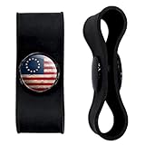 GRAPHICS & MORE Rustic Betsy Ross 1776 Distressed American Flag Headphone Earbud Cord Wrap - Charging Cable Manager - Wire Organizer Set of 2