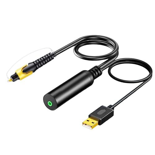 Cable óptico de 3.5mm Poyiccot para conectar tu smart TV a la caja de sonido