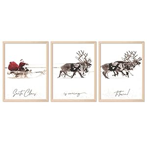 Anydesign3pcschristmaswallartprints12x16insantaclausreindeerwithsleighartposterdecorlargeaestheticxmaspostersroomdecorforgallerylivingroombathroomwalldecorunframed Urban Country Home Decor Anydesign 3pcs christmas wall art prints 12x16in santa claus reindeer with sleigh art poster decor large aesthetic xmas posters room decor for gallery living room bathroom wall decorunframed urban country home decor
