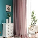 ➌【RIDEAUX À CROCHETS】Les rideaux semi occultants sont fabriqués en polyester de haute qualité, tissu doux, élégant et lisse au toucher. Les rideaux au design simple et à la sensation tactile confortable peuvent s'adapter à votre pièce et apporter un environnement convivial et magnifique.