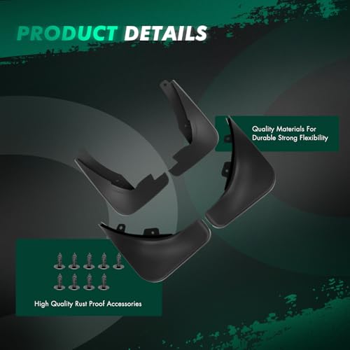 Image of SCITOO Set of 4PCS Universal mud Flaps for 2012-2016 for Buick Verano Front & Rear mud Flaps Splash Guard Set