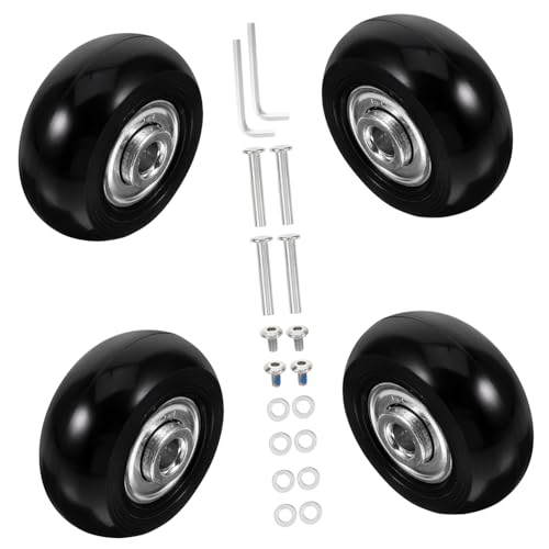 IMIKEYA ラバー メタル素材耐久性 スーツケース交換用転キャスター ホイール ユニバーサル 静音 旅行用修理部品