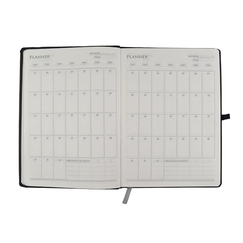 Image of Cubic Premium Hardbound A5 Diary | PU Leather Soft Touch | Grey Color | Elastic Closure | Built-in Bookmark | Pen Holder | Ideal for Work & Study | Elegant & Durable Design