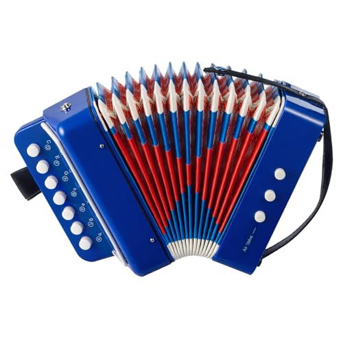 LN Cozy Corner Kids' 10-key Mini Button Accordion (Blue)