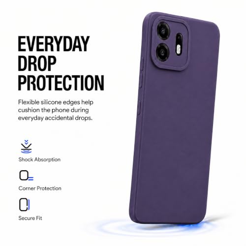 Image of FIRST MART Matte Silicone Back Cover for OnePlus N6 - Purple