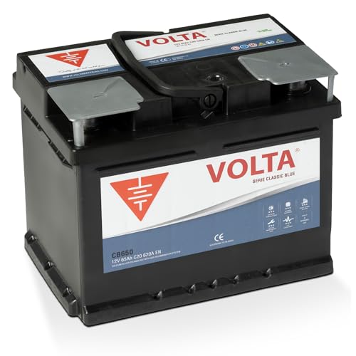 Bateria de Coche Classic Blue 65Ah 620A - Borne +Dcha - Medidas Largo 242 x Ancho 175 x Alto 190 mm con 2 años de Garantía - Fabricación Europea.