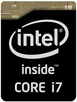 5x Original 4th Gen. Black Edition Intel Core i7 Inside Sticker 16mm x 21mm with Authentic Hologram