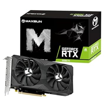 maxsun Placa de vídeo GeForce RTX 3060 Ti iCraft OC Edtion 8G Vidoe Gaming Computer Graphics Cards para jogos Copmputer PC PCI Express 4.0 x16 HDMI 2.1 GPU (GDDR6 8G)