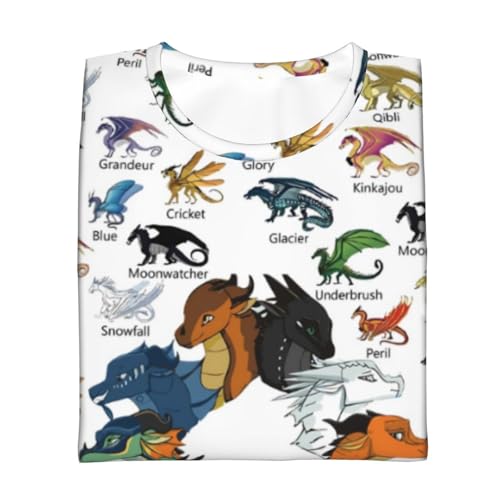 T Shirt Short Sleeve T-Shirt Crewneck Tee Casual Cute Dragon Graphic Tops2