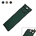 AventikINT Cotton Cloth Fishing Rod Sleeve Cover Pole Sock Glove Protector Bag Pouch with 5 Compartments (Khaki+Coffee+Green, 79cm/32inch)