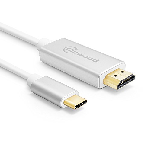 Kimwood USB C to HDMI, 4K@60HZ USB-C to HDMI Cable (Thunderbolt 3 Compatible) for 2018 iPad Pro, MacBook pro, iMac 2017, Sumsang S8/s9, Chromebook Pixel and More