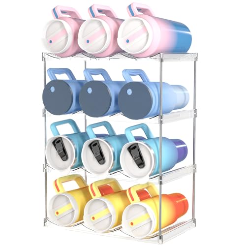 Irayin Stackable Water Bottle Organizer Holder, for Stanley & Others' Large Tumbler Organization